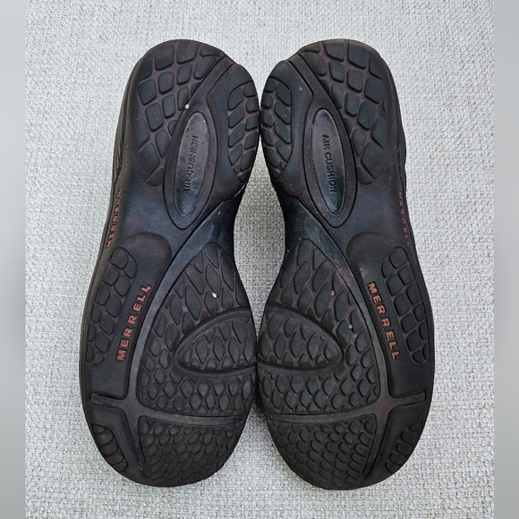 Merrell Brown Leather Comfort Shoes, Casual Loafers, Stretch Side Size 9 - Picture 9 of 10